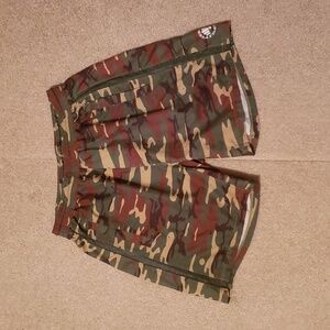 Feed Me Fight Me Men's Camo Print Shorts
